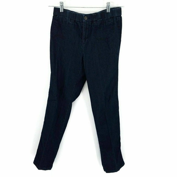 Kim Rogers Womens Straight Jeans Blue Stretch Pockets Mid Rise Denim 6 - Picture 7 of 11